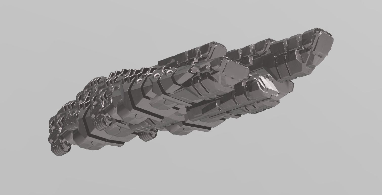 FLEET CORE - 13 VODORS BATTLESHIP 3D print model_2