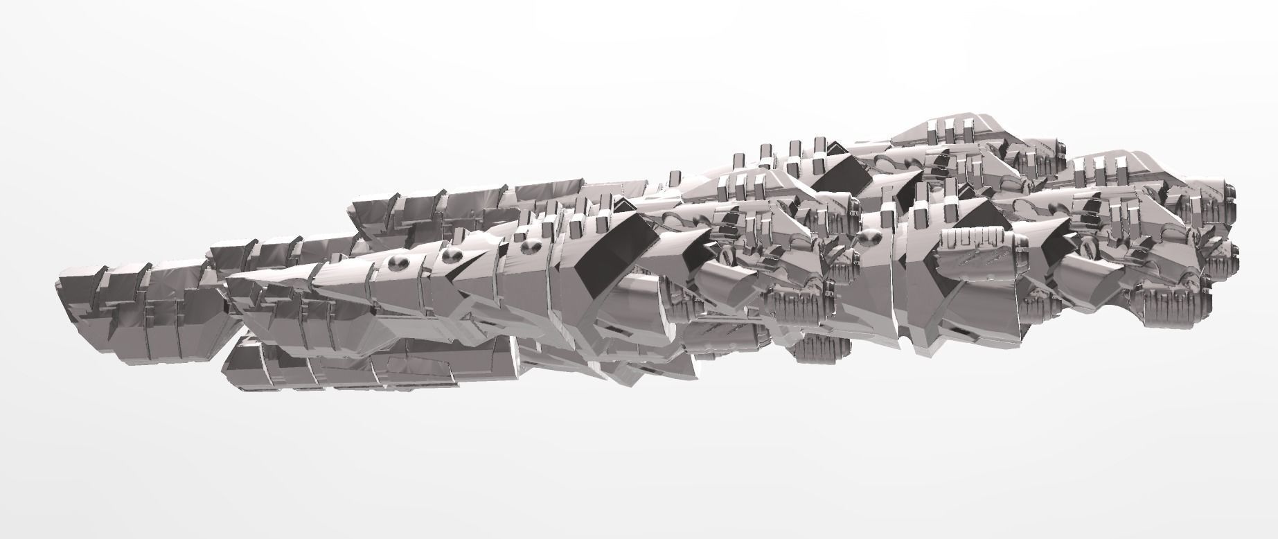 FLEET CORE - 13 VODORS BATTLESHIP 3D print model_6