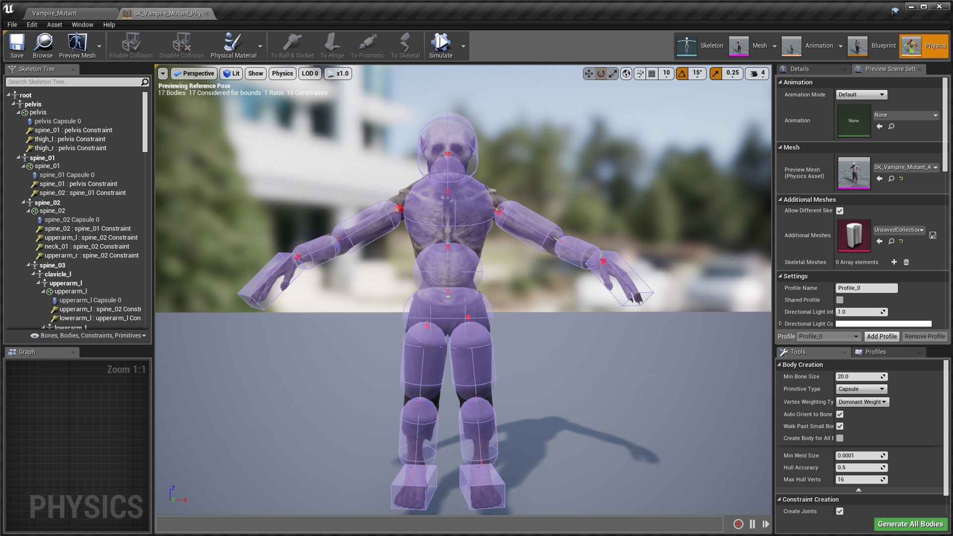 Creepy Vampire Goblin Mutant Low-poly 3D model_11