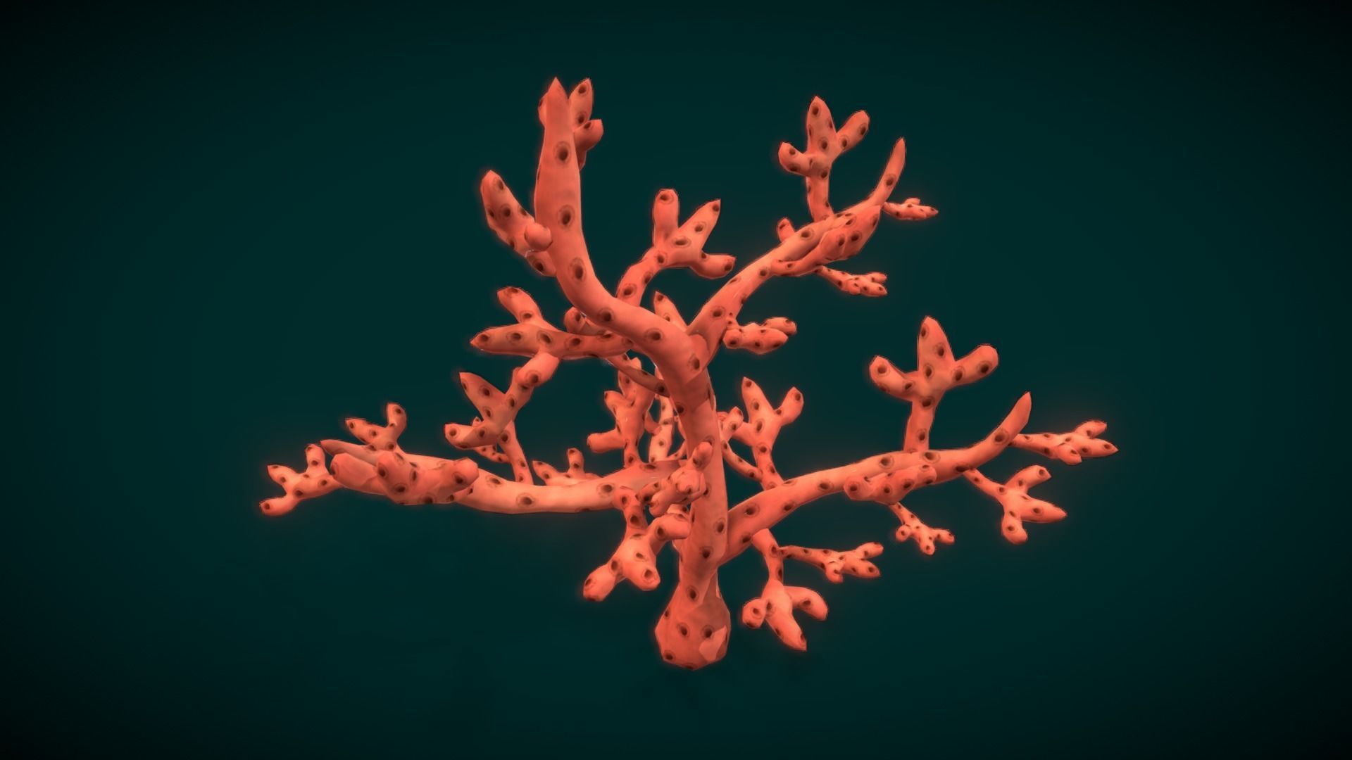 Cartoon Seaweed 10 Low-poly 3D model_24