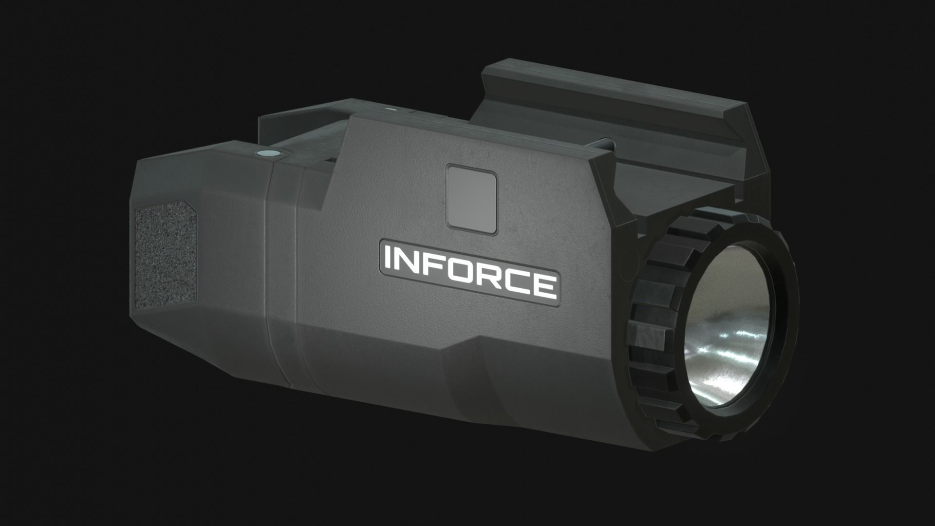 Inforce APLc Pistol Flashlight Attachment - Game Asset Low-poly 3D model_3