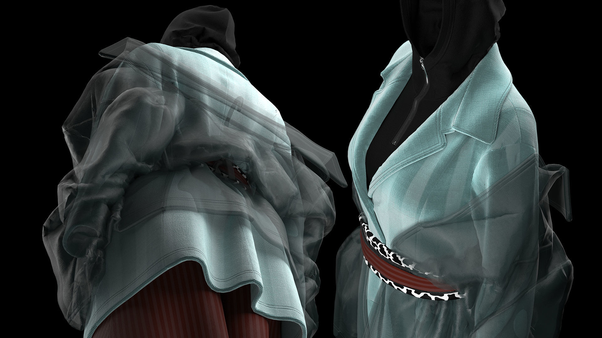 Multilayered Coat Look Fitted to Gen8 Body Mesh 3D model | CGTrader