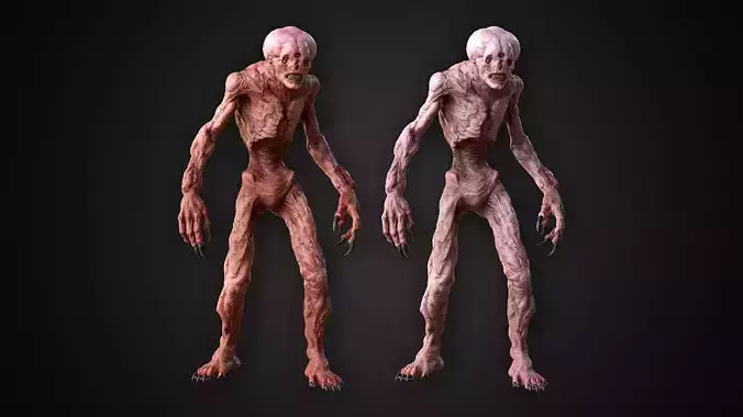 Mutant Brain Low-poly 3D model