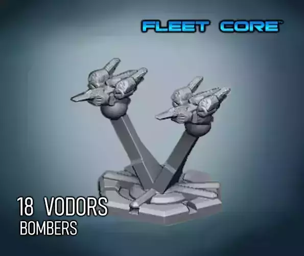 FLEET CORE - 18 VODORS BOMBERS 3D print model