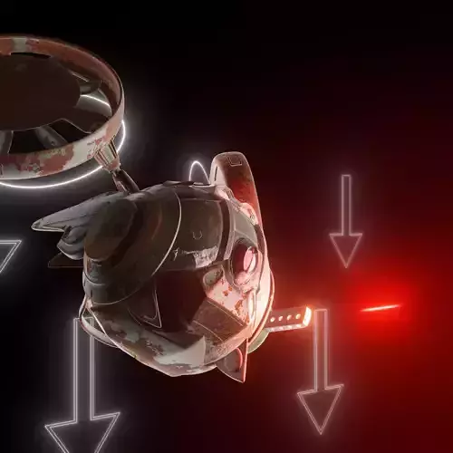 Rigged Scifi drone for Blender