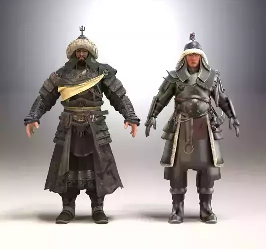 Ancient Asians people  Generals  soldier