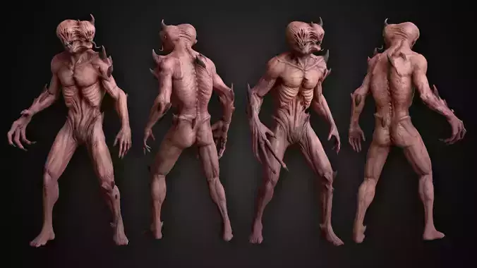 Mutant Claw Low-poly 3D model