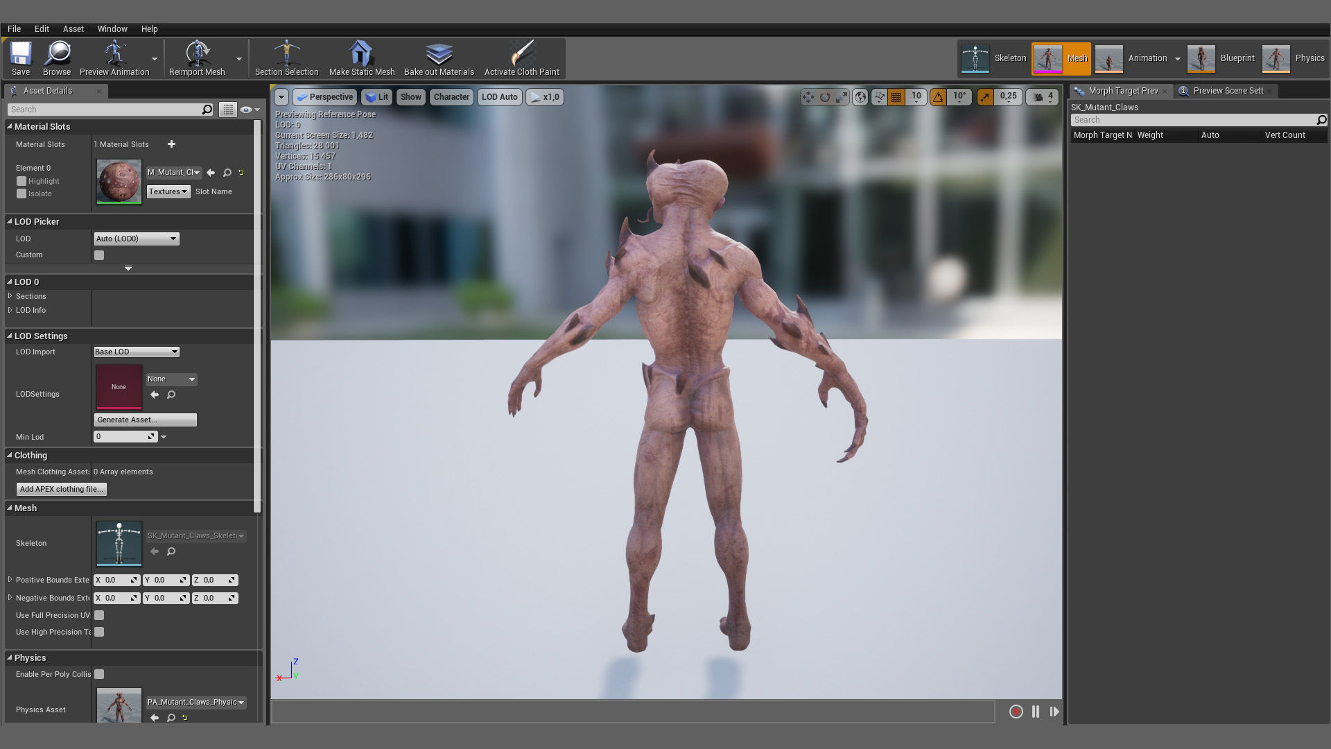 Mutant Claw Low-poly 3D model_8