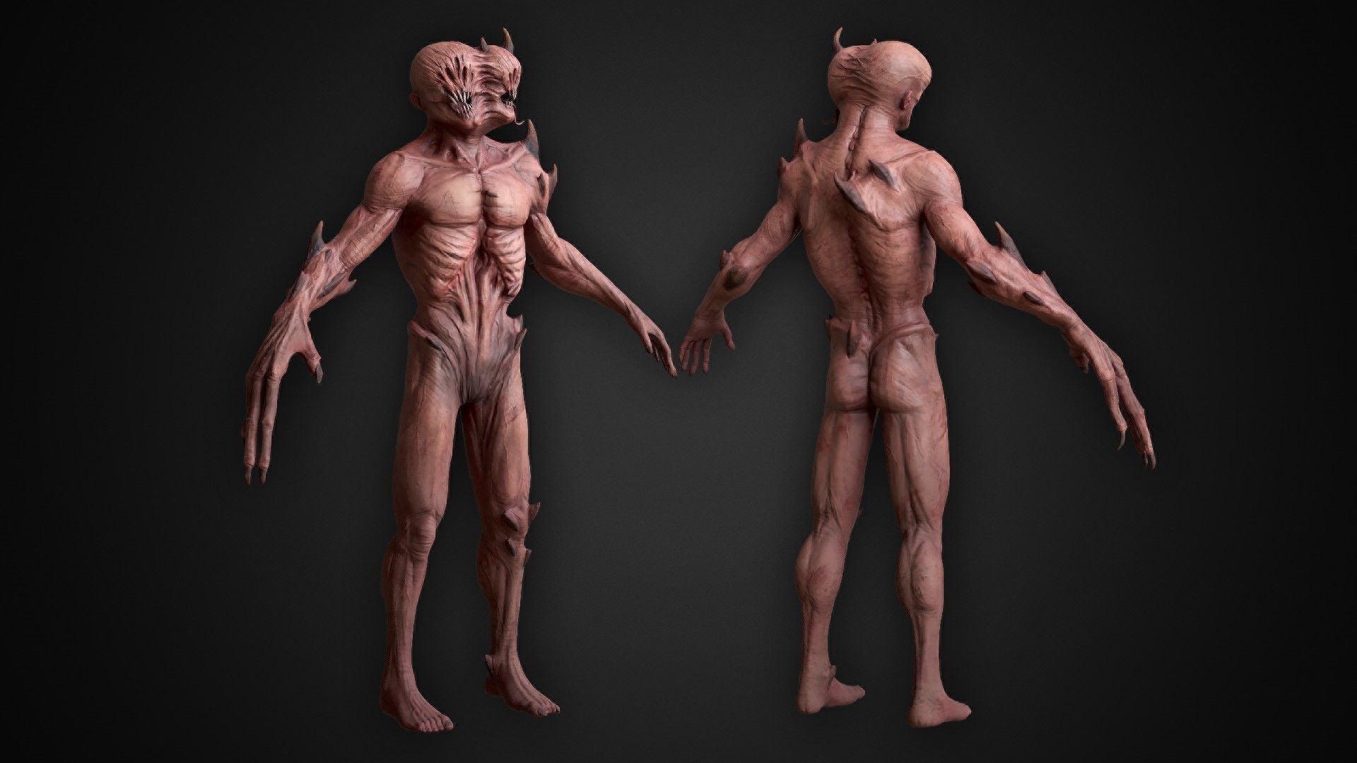 Mutant Claw Low-poly 3D model_3