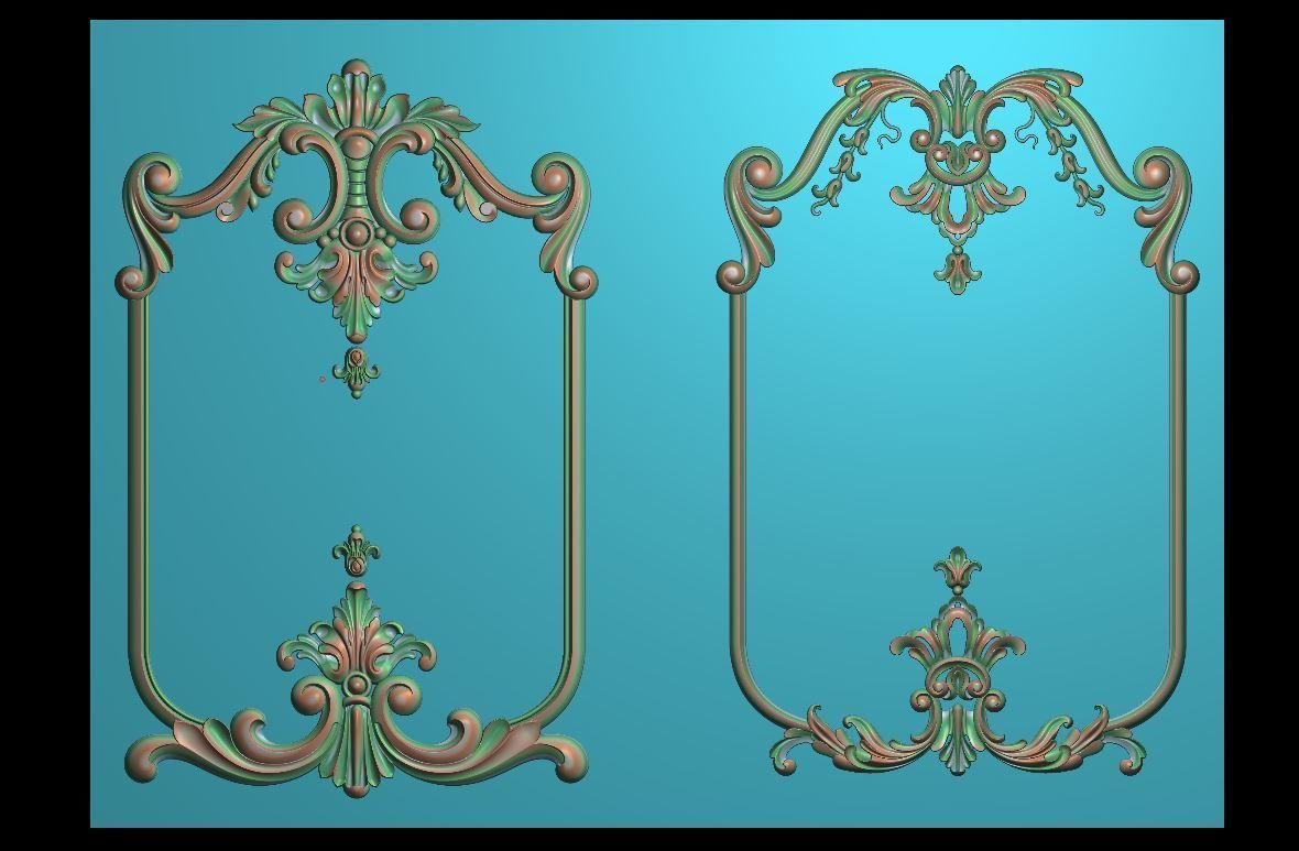 Furniture wood carving file stl for 3D print model 110A 3D print model_3