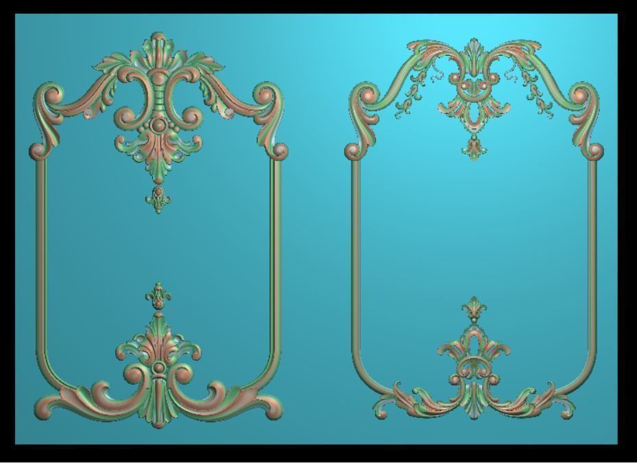 Furniture wood carving file stl for 3D print model 110A 3D print model_4