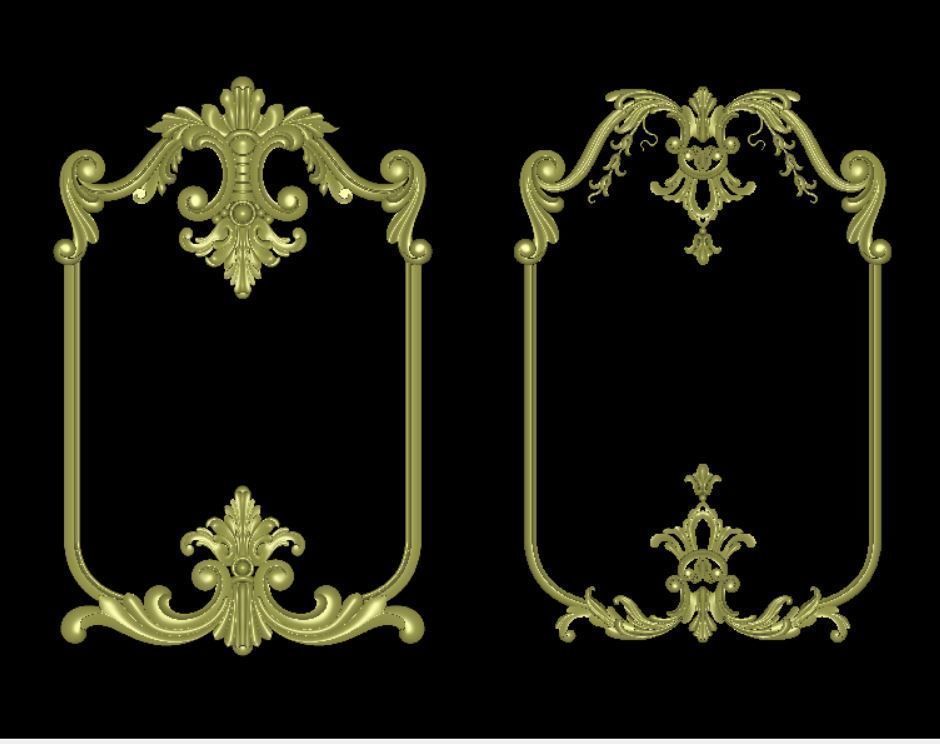 Furniture wood carving file stl for 3D print model 110A 3D print model_5