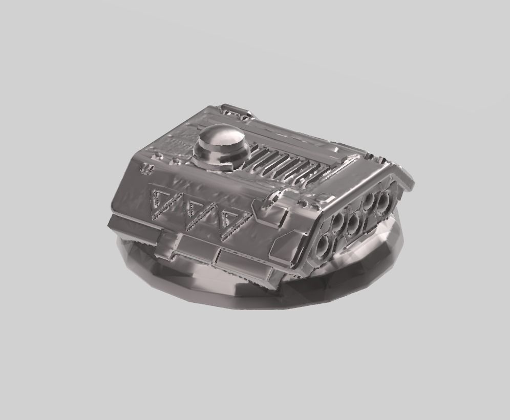 FLEET CORE - SG3 FED UNION MONITOR  with DECK WEAPONS 3D print model_7