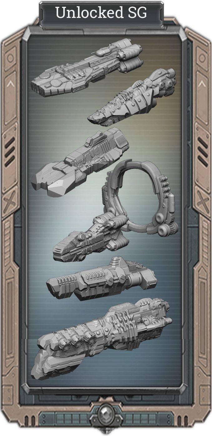 FLEET CORE - SG3 FED UNION MONITOR  with DECK WEAPONS 3D print model_11