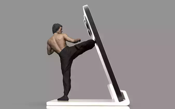SMARTPHONE STAND BRUCE LEE 3D print model