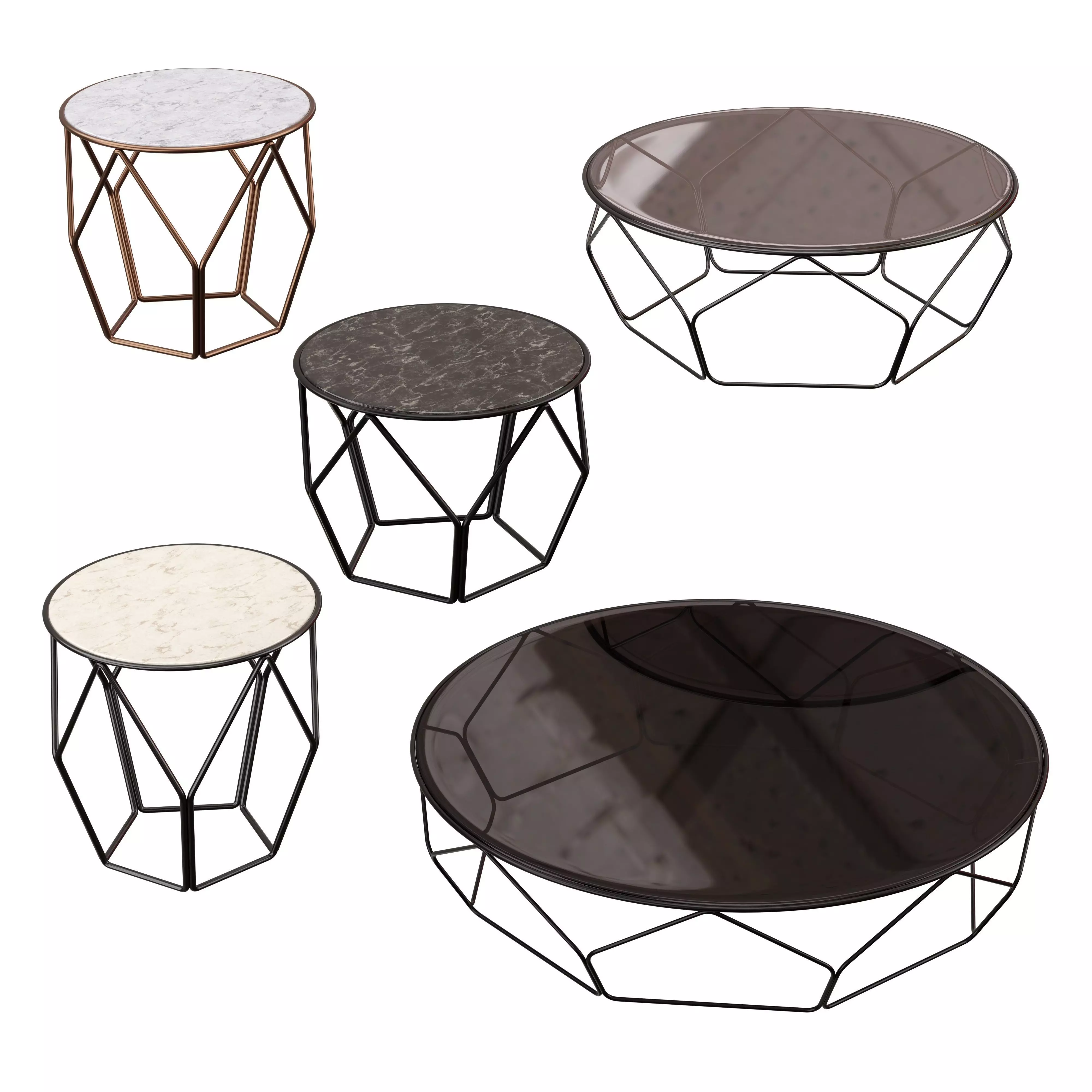 Arbor Tables by Bonaldo 3D model_0