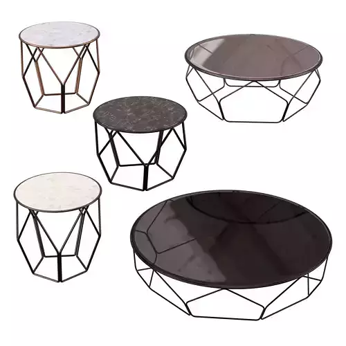 Arbor Tables by Bonaldo 3D model
