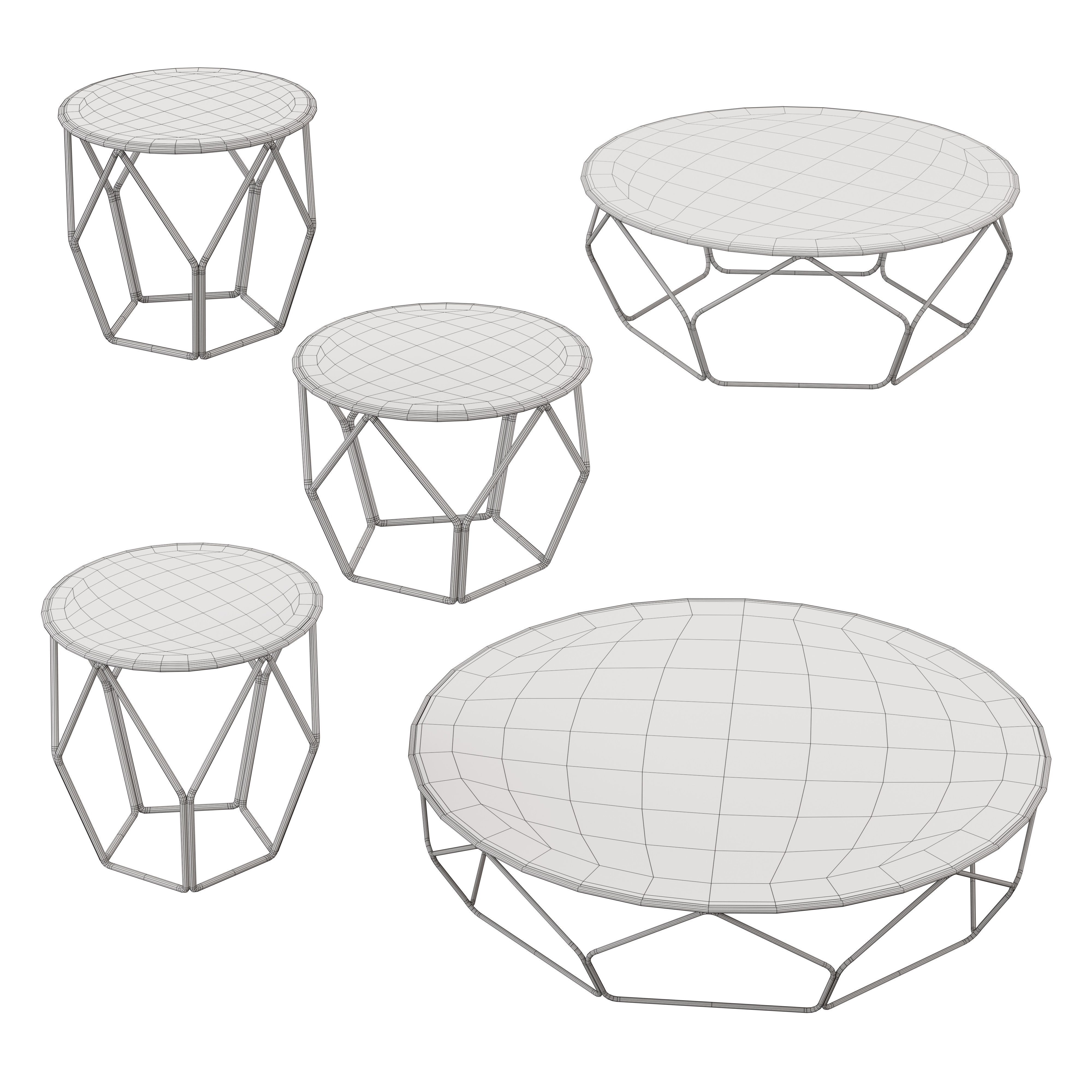 Arbor Tables by Bonaldo 3D model_2