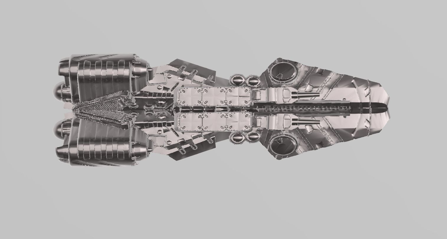 FLEET CORE - SG5 YF-1000 CARGO CRUISER 3D print model_6