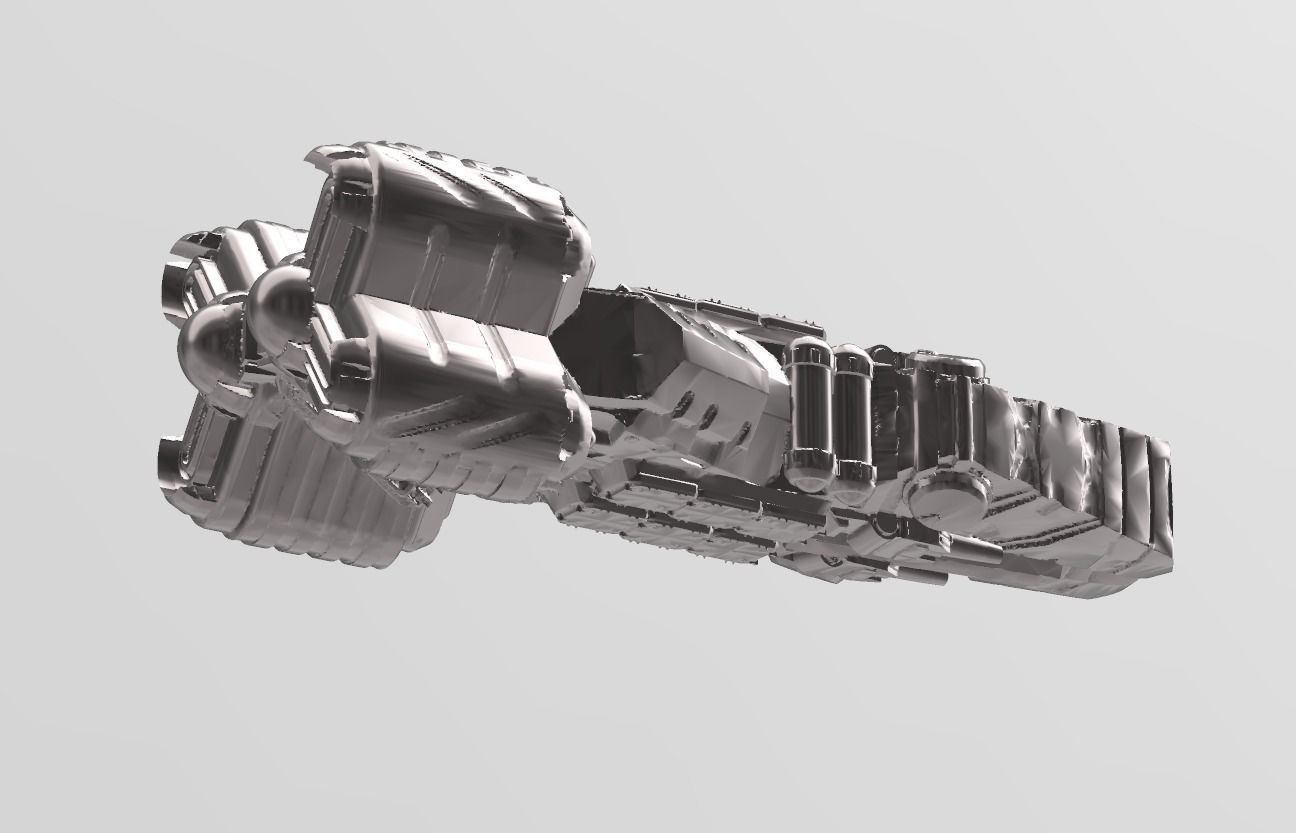 FLEET CORE - SG5 YF-1000 CARGO CRUISER 3D print model_3