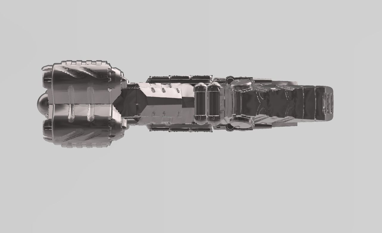 FLEET CORE - SG5 YF-1000 CARGO CRUISER 3D print model_5