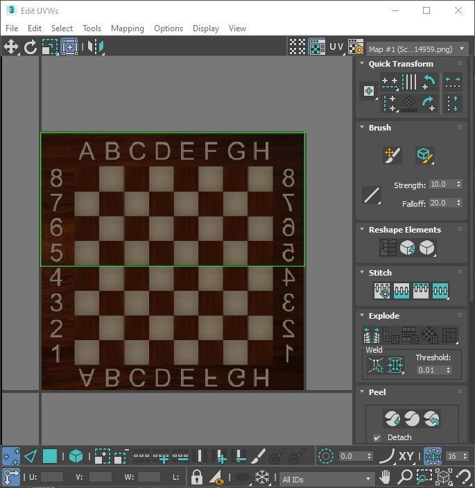 Opened Chess Board Filled With Chess Figures 3D model_24