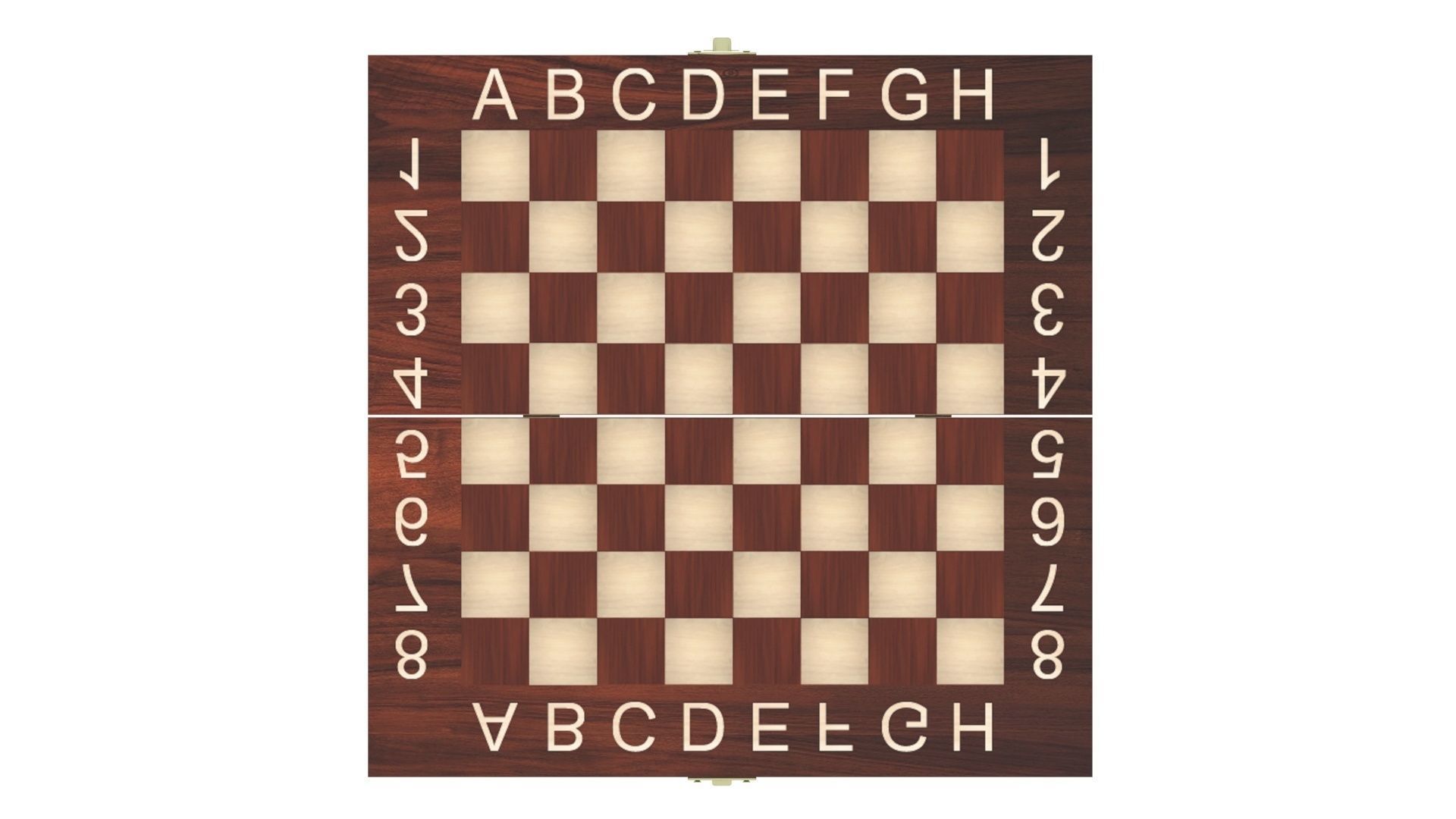 Opened Chess Board Filled With Chess Figures 3D model_10