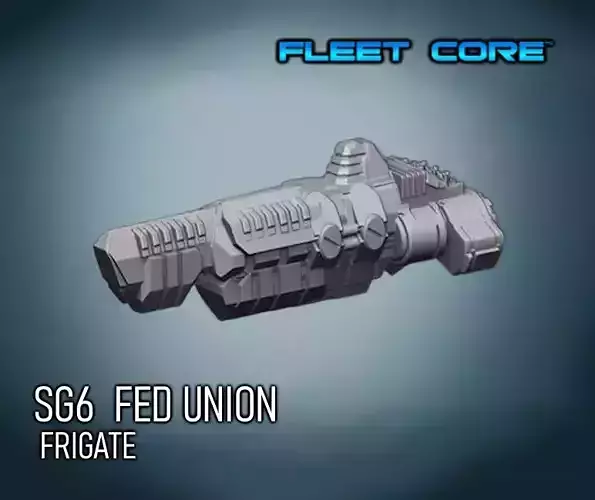 FLEET CORE - SG6 FED UNION FRIGATE 3D print model