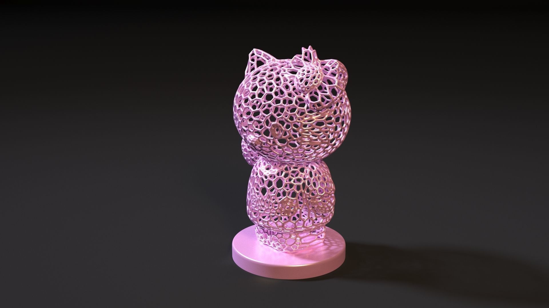 Hello Kitty 3D print model_1