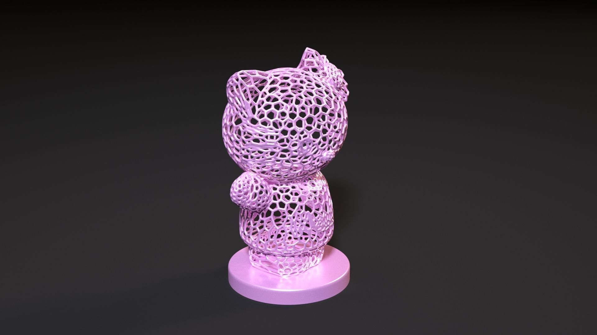 Hello Kitty 3D print model_7