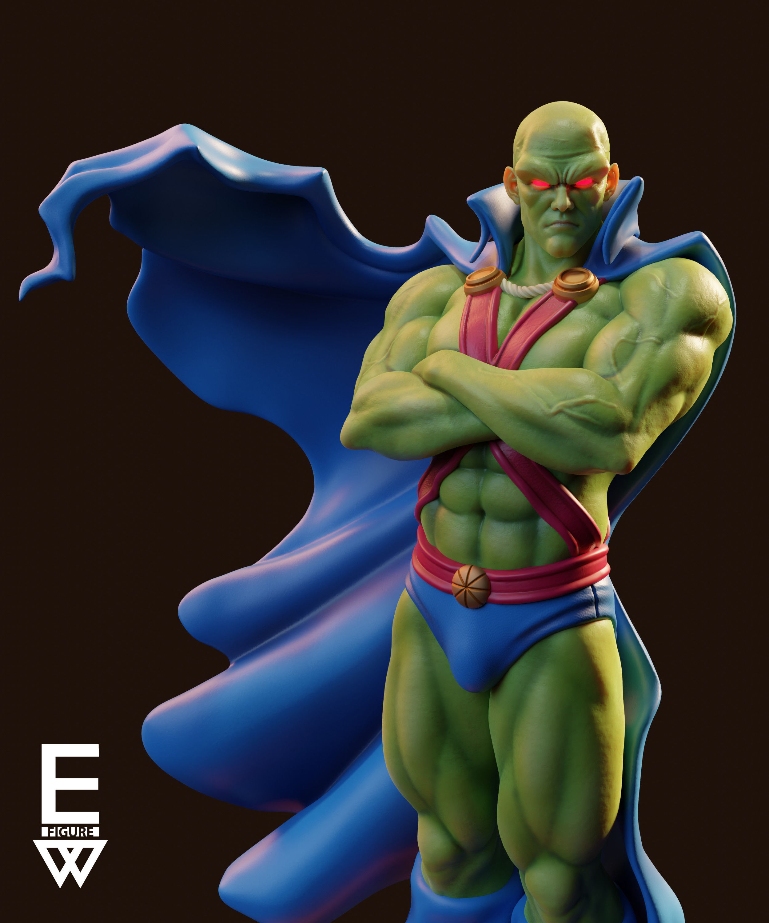 MARTIAN MANHUNTER- 3D STL READY TO PRINT 3D print model_7