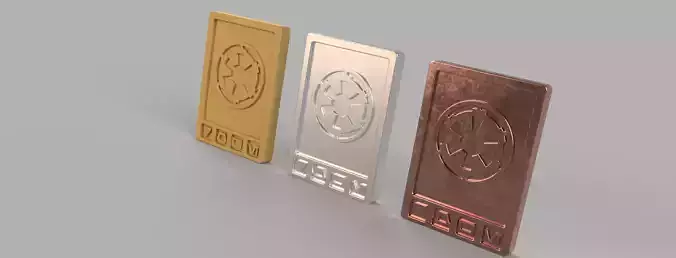 Imperial Credits for playing  Star Wars Sabacc -3D printing file 3D print model