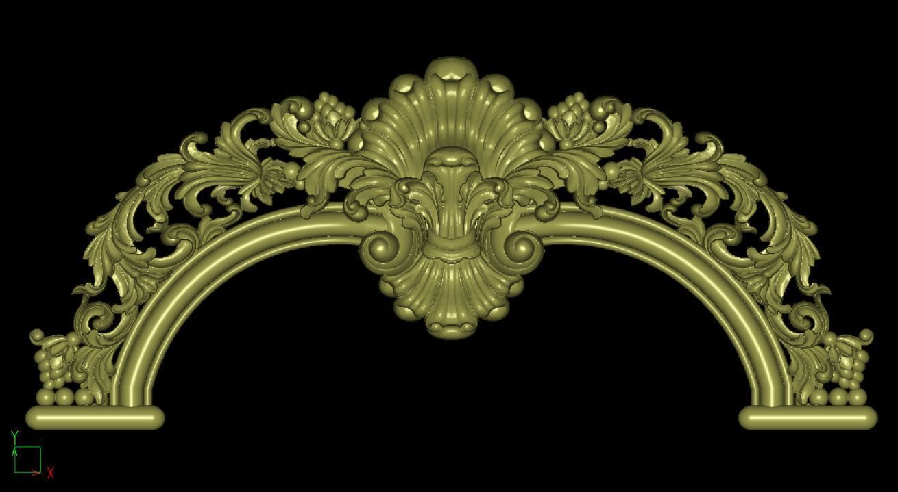 Furniture wood carving file stl for 3D print model Z888 3D print model_4