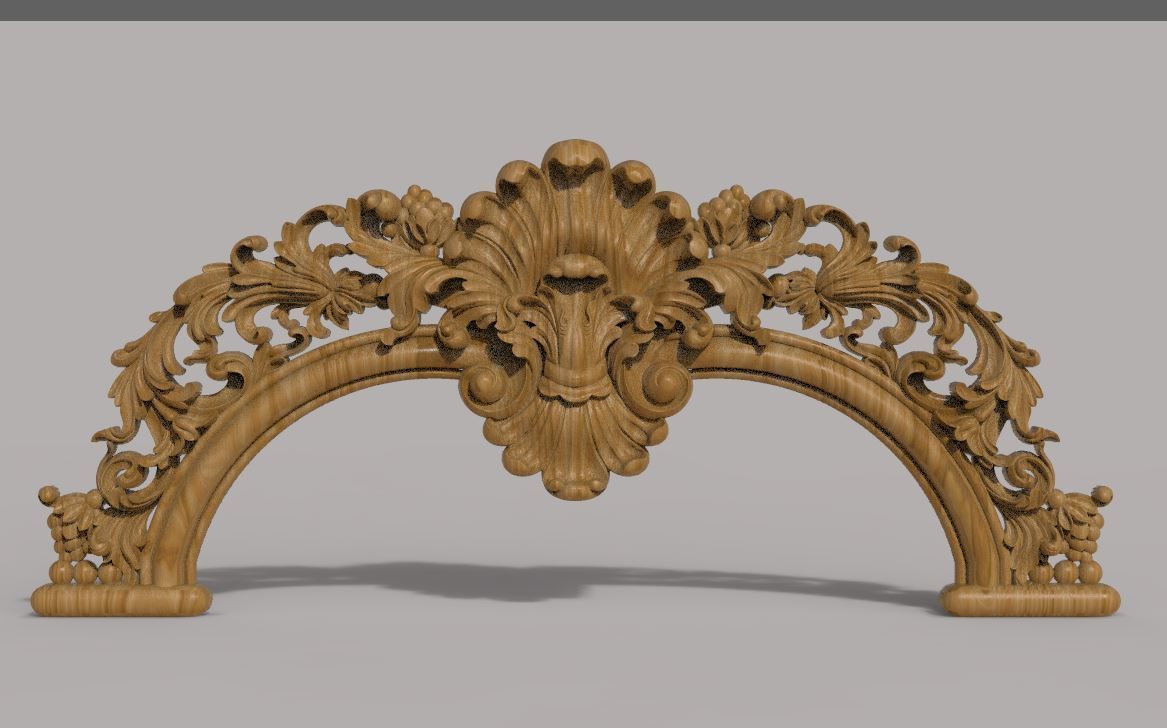 Furniture wood carving file stl for 3D print model Z888 3D print model_2