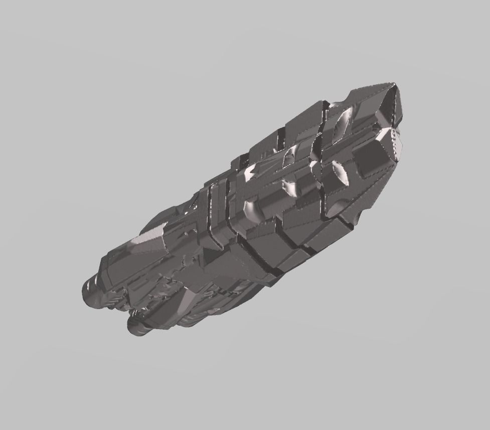 FLEET CORE - SG8B VODORS MONITOR with DECK WEAPONS 3D print model_5
