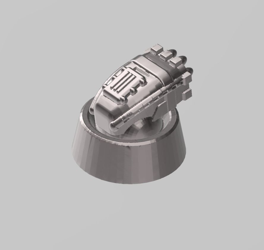 FLEET CORE - SG8B VODORS MONITOR with DECK WEAPONS 3D print model_8