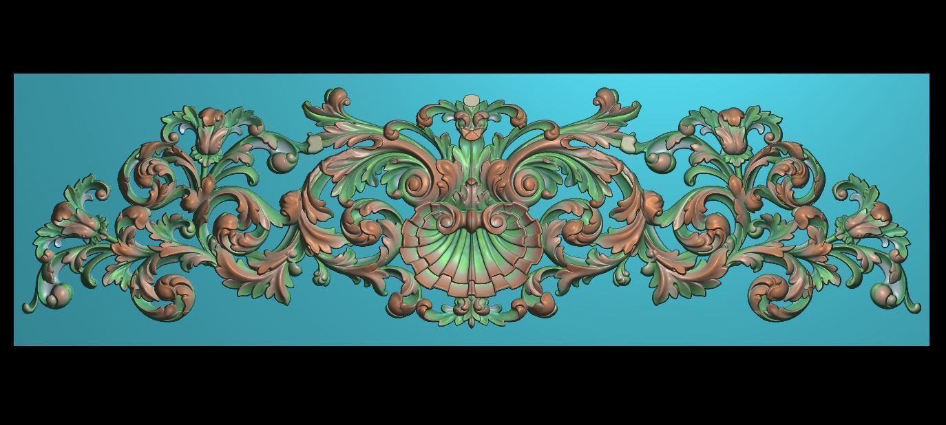 Furniture wood carving file stl for 3D print model TE55 3D print model_3