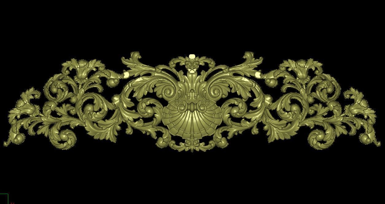 Furniture wood carving file stl for 3D print model TE55 3D print model_4