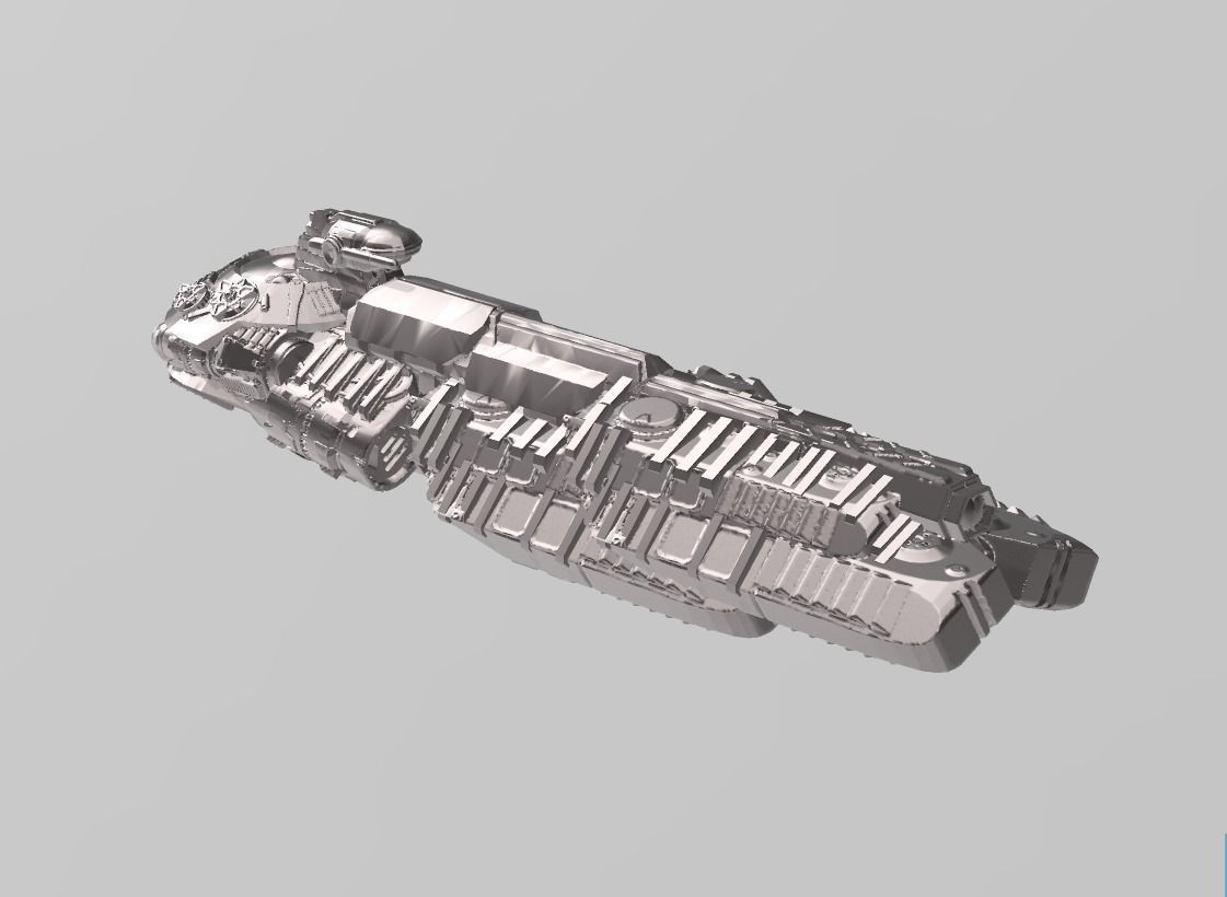 FLEET CORE - SG9 TRX-90A HEAVY CRUISER 3D print model_1