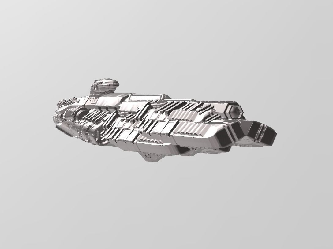 FLEET CORE - SG9 TRX-90A HEAVY CRUISER 3D print model_2