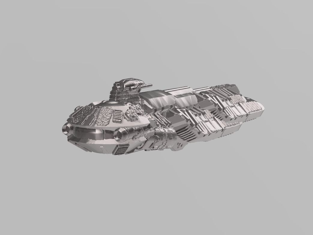 FLEET CORE - SG9 TRX-90A HEAVY CRUISER 3D print model_7