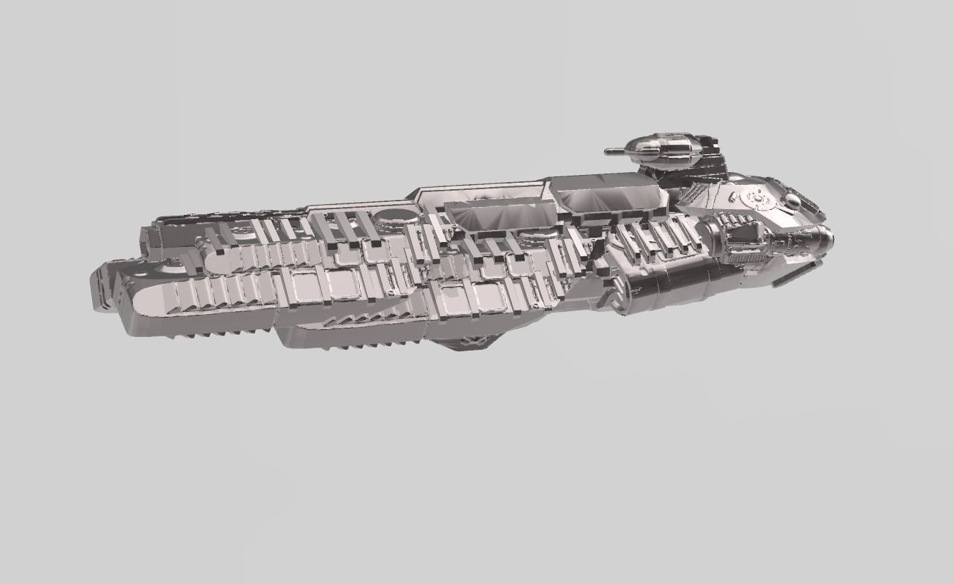 FLEET CORE - SG9 TRX-90A HEAVY CRUISER 3D print model_5