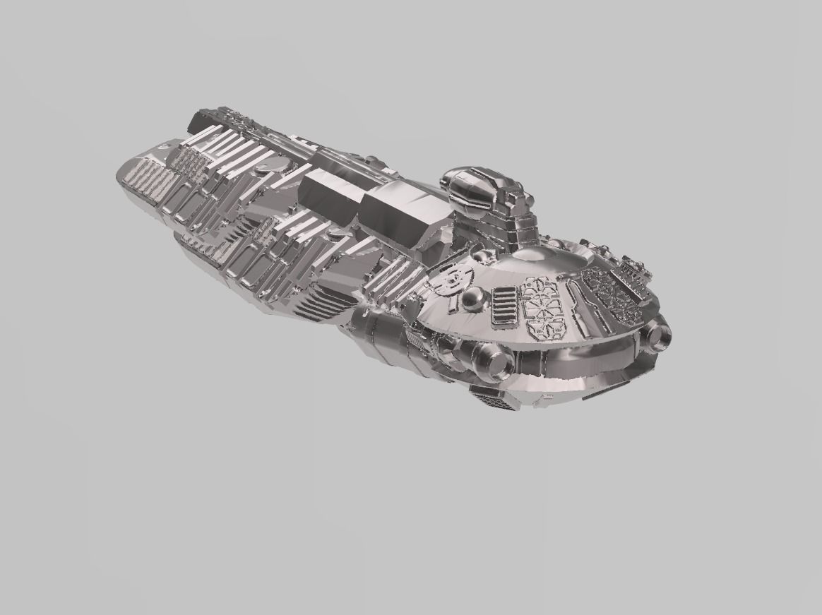 FLEET CORE - SG9 TRX-90A HEAVY CRUISER 3D print model_8