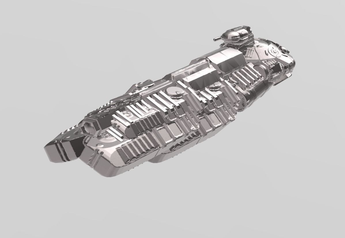 FLEET CORE - SG9 TRX-90A HEAVY CRUISER 3D print model_3