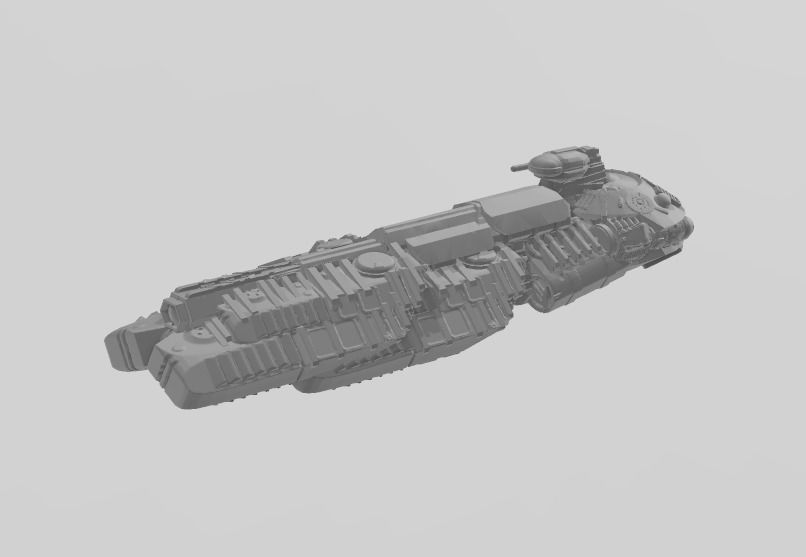 FLEET CORE - SG9 TRX-90A HEAVY CRUISER 3D print model_9
