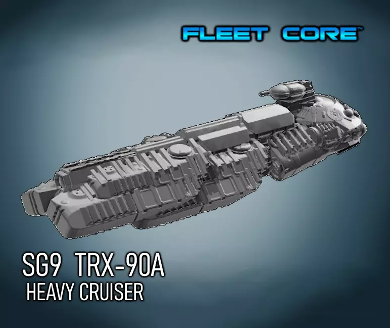 FLEET CORE - SG9 TRX-90A HEAVY CRUISER 3D print model_0