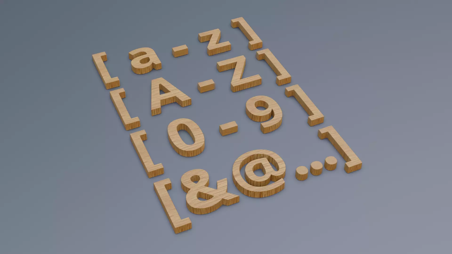 AlphaNumeric Collection 3D Low-poly 3D model_0