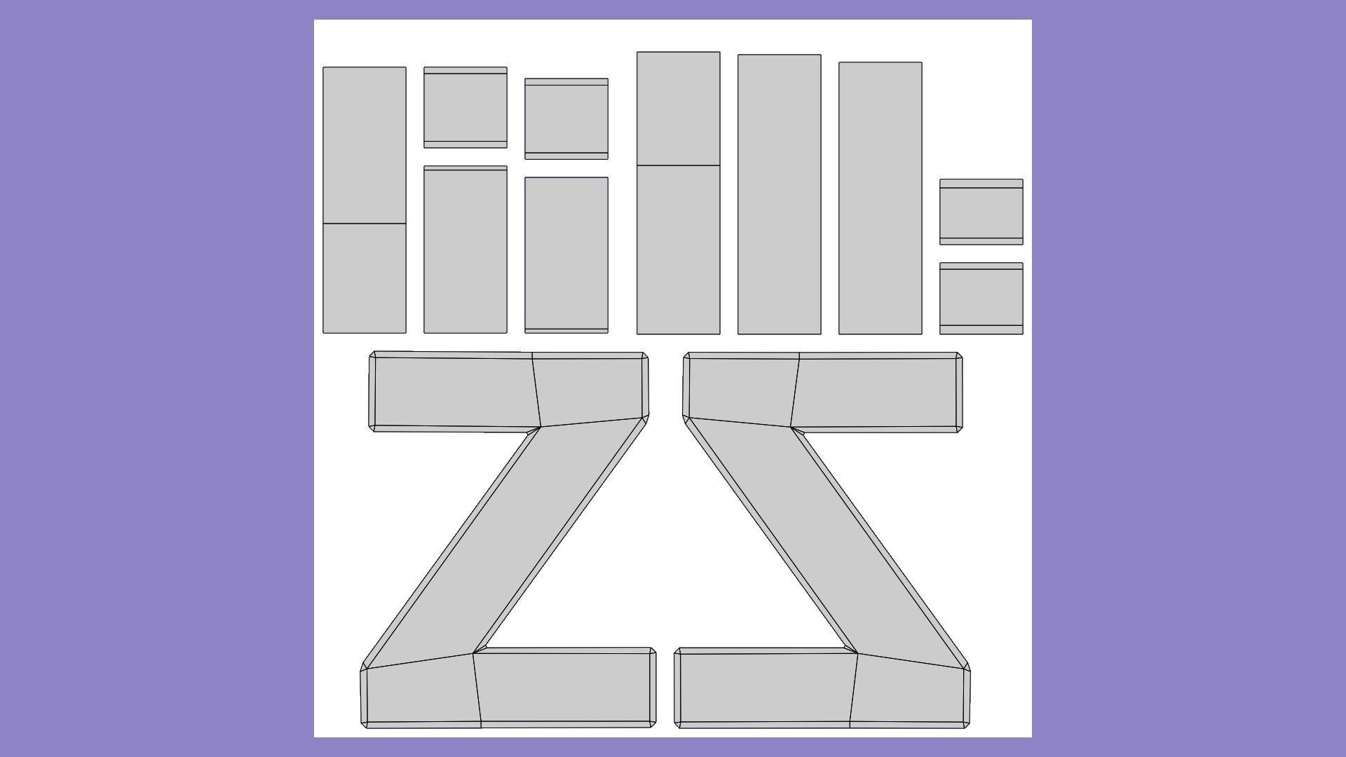 AlphaNumeric Collection 3D Low-poly 3D model_14