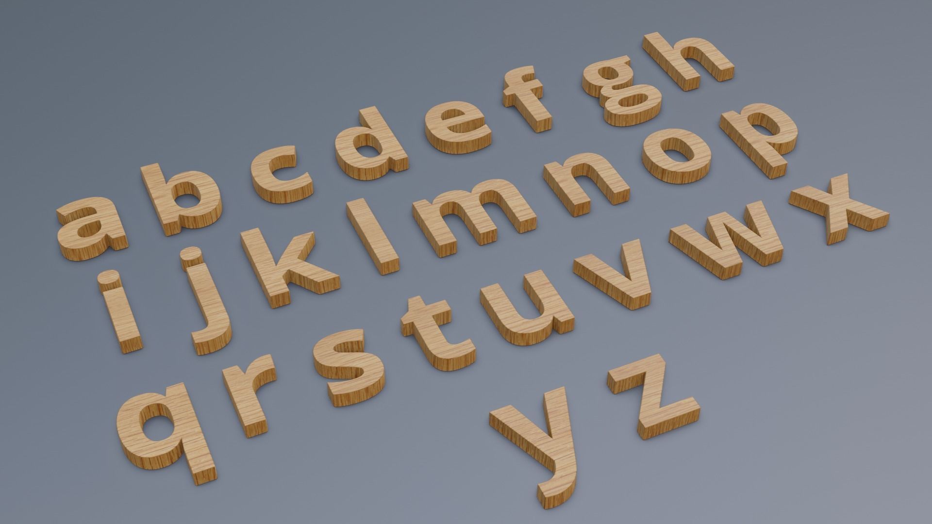 AlphaNumeric Collection 3D Low-poly 3D model_3