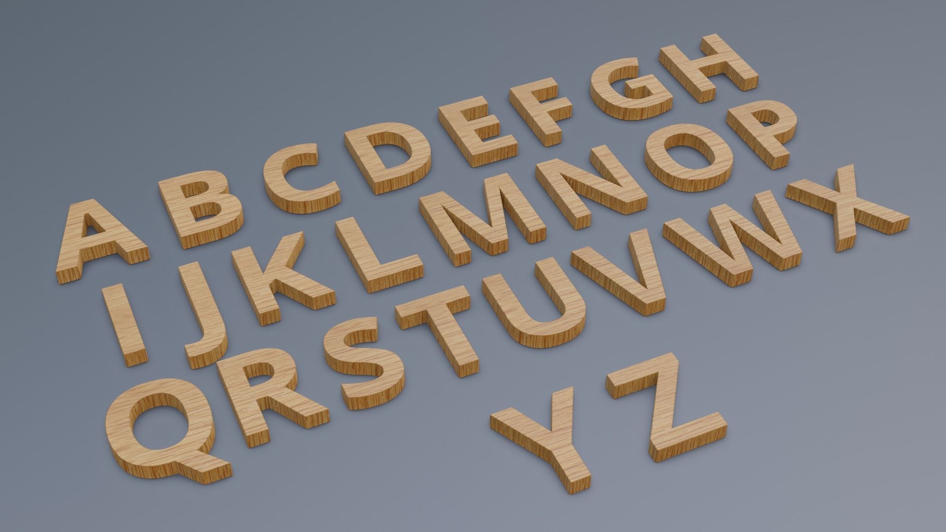 AlphaNumeric Collection 3D Low-poly 3D model_2